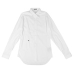 Christian Dior // Crossover Collar Cotton Dress Shirt // White (US: 16.5R)