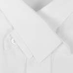 Christian Dior // Crossover Collar Cotton Dress Shirt // White (US: 15R)
