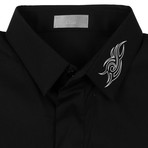 Christian Dior // Tribal Cotton Dress Shirt // Black (US: 15.5R)