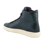 Men's Leather High Top Sneakers // Green (US: 7)