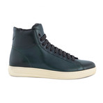 Men's Leather High Top Sneakers // Green (US: 7.5)