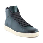 Men's Leather High Top Sneakers // Green (US: 7)