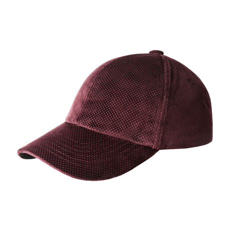 Leff Hat // Burgundy Dot