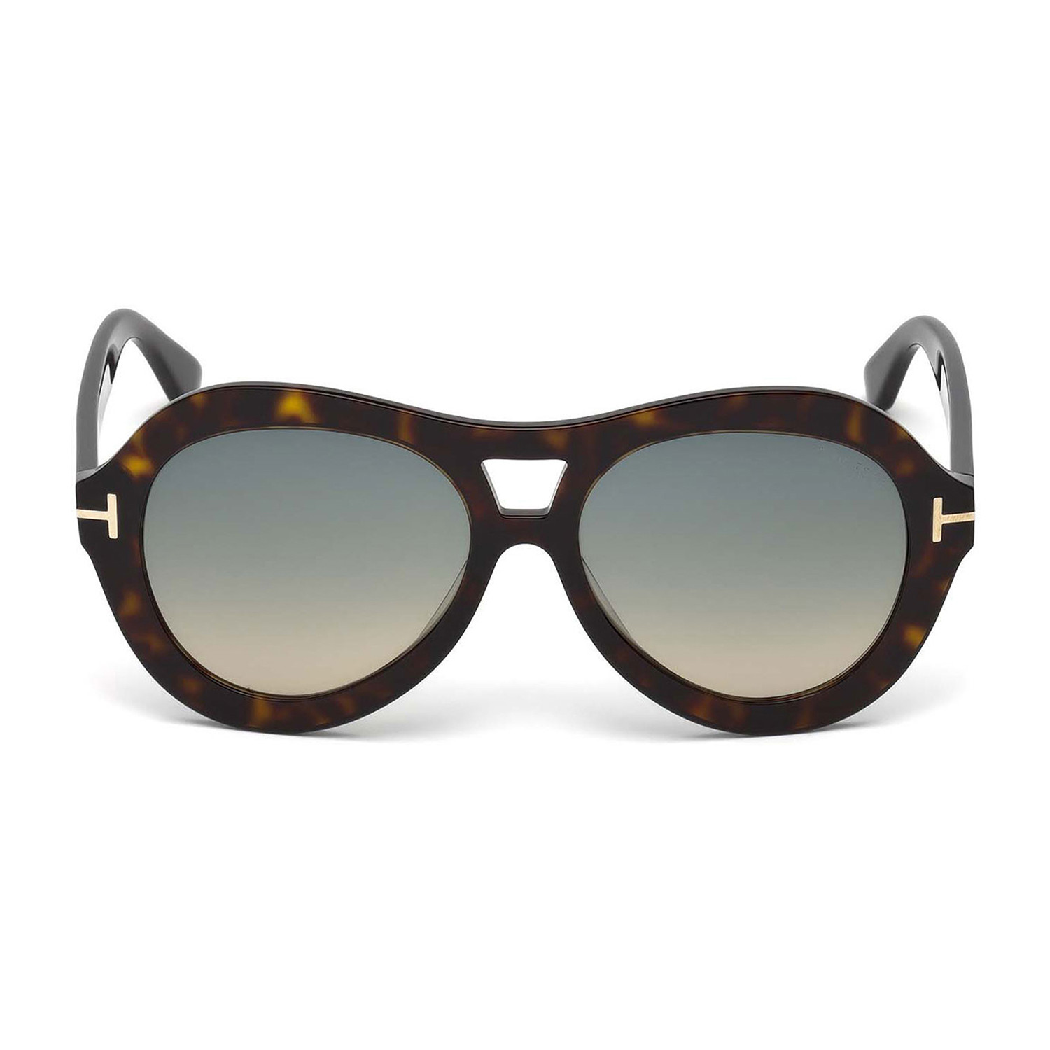 Tom Ford // Women's Isla Sunglasses // Dark Havana + Gray Gradient ...