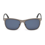 Men's Alasdhair Sunglasses // Matte Light Ruthenium + Gray