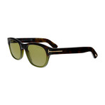 Men's O'Keefe Sunglasses // Dark Havana + Green