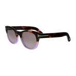 Unisex Fisher Sunglasses // Havana + Violet