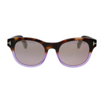 Unisex Fisher Sunglasses // Havana + Violet