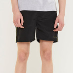 Babin Swim Shorts + Stripe // Black (L)