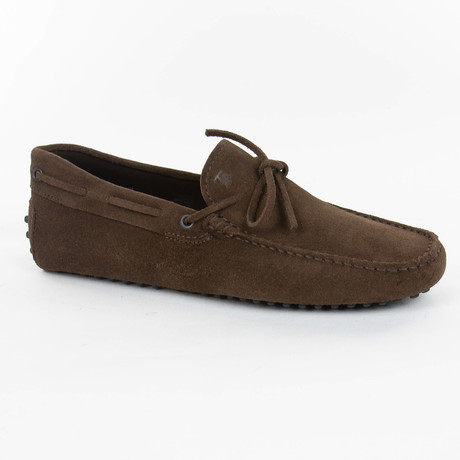 Tied Suede Loafer // Brown (US: 8)