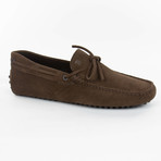 Tied Suede Loafer // Brown (US: 10)