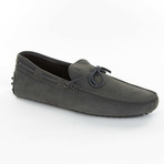 Tied Suede Loafer // Olive Gray (US: 12)