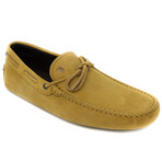 Tied Suede Loafer // Mustard Yellow (UK: 6)