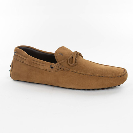 Tied Suede Loafer // Light Brown (US: 8)