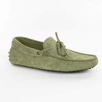 Tied Leather Loafer // Light Green (UK: 10)
