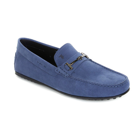 Suede Embellished Loafer // Blue (US: 8)