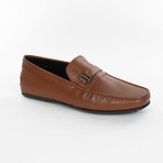 Leather Buckle Loafer // Brown (UK: 8)