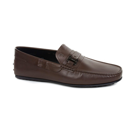Leather Buckle Loafer // Dark Brown (US: 8)