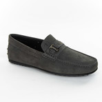 Suede Buckle Loafer // Gray (US: 11)