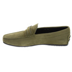 Suede Buckle Loafer // Green (US: 10)