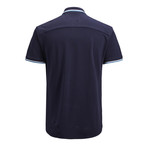 Short Sleeve Button Up // Maritime Blue (XL)