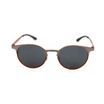 Unisex AOM000 Sunglasses // Dark Gray + Orange