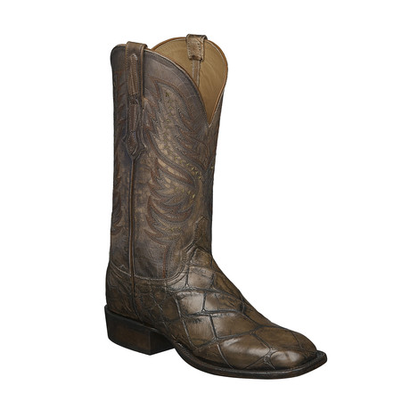 Frank Extra Wide Cowboy Boots // Stonewashed Tan (US: 7EE)