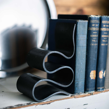 Forged Book Ends Set