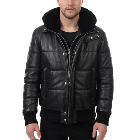 Donovan Leather Jacket // Black (Euro: 48)