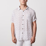 Castro Casual Point-Collared Short Sleeve Button Down // Gray (L)