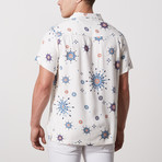 Baxter Casual Camp-Collared Short Sleeve Button Down // Eggshell (L)