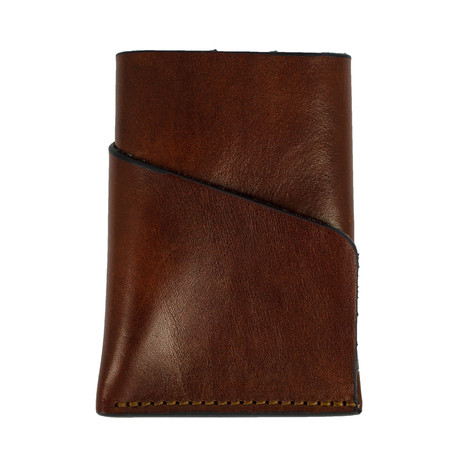 Practical Magic // Leather Credit Card Holder // Dark Brown