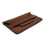 Lucky Jim // Leather Card Holder // Brown