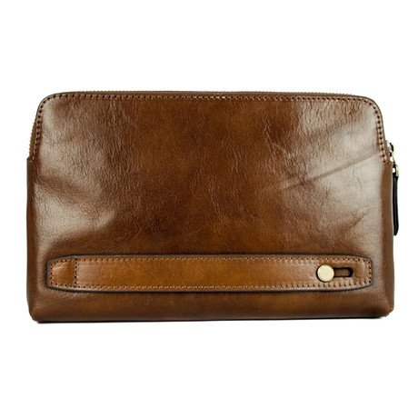 Ulysses // Leather Clutch // Brown