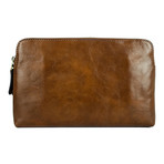 Ulysses // Leather Clutch // Brown