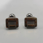 Vintage Cartier Santos Steel + 18k Gold Cufflinks