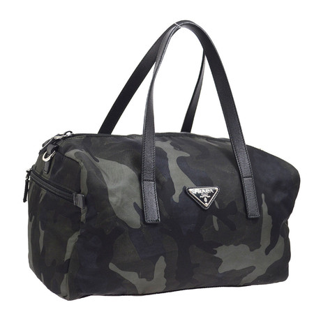Vintage Prada Camouflage 2-way Travel Bag