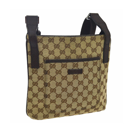 Vintage Gucci Patterned Cross Body Shoulder Bag