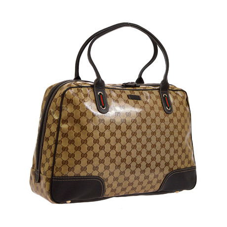 Vintage Gucci Shelly Line Travel Bag
