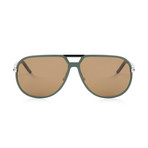 Al13.2Fs Sunglasses // Dark Military Green + Brown