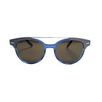 Christian Dior // Men's Black-Tie Sunglasses // Blue Gray + Black + Brown