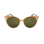 Diorinspired Sunglasses // Matte Rose Gold + Havana + Brown