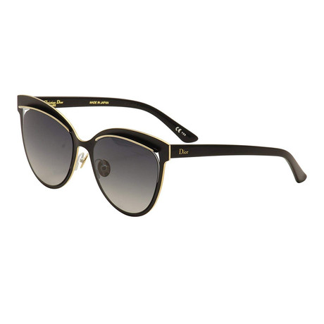 Diorinspired Sunglasses // Matte Black + Gold + Gray