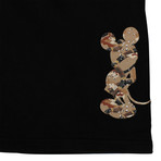 Marcelo Burlon // Cotton Mickey Mouse Camo Shorts // Black (S)