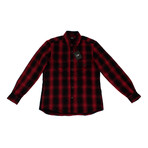 Marcelo Burlon // Plaid Lamens Shirt // Black + Red (XS)