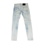 Balmain Paris // 7 Pocket Biker Denim Jeans // Light Blue (29)