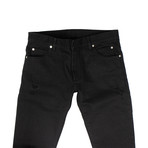 Balmain Paris // Distressed Denim Jeans // Black (34)