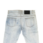 Balmain Paris // 7 Pocket Biker Denim Jeans // Light Blue (29)