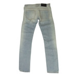 Balmain Paris // Distressed Vintage Denim Jeans // Light Blue (33)