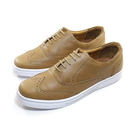 Torino Wingtip Sneakers // Tan (US: 7)